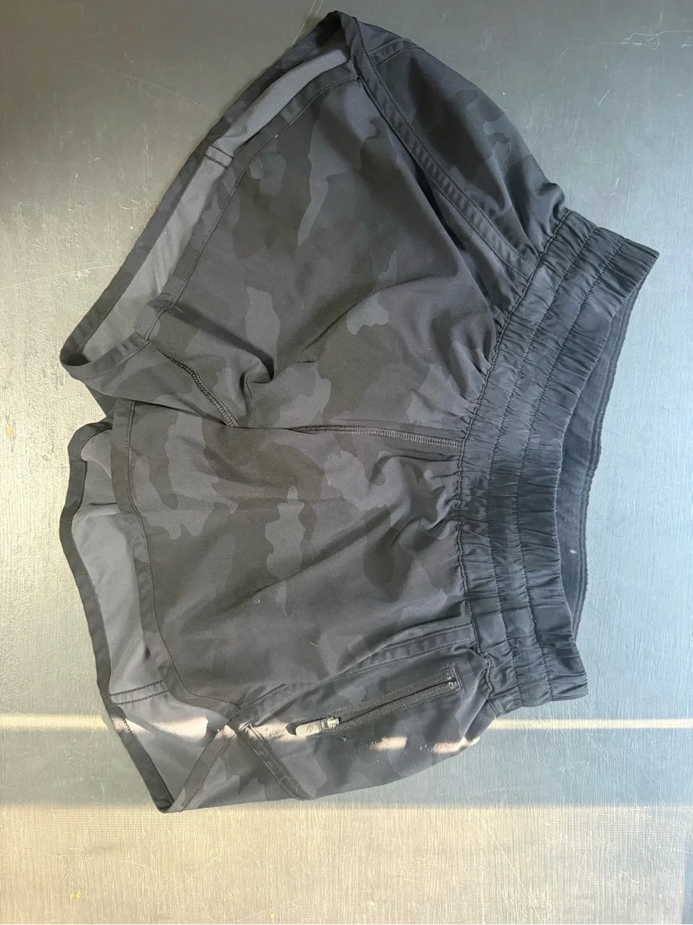 lululemon athletica Black Camo Running Shorts